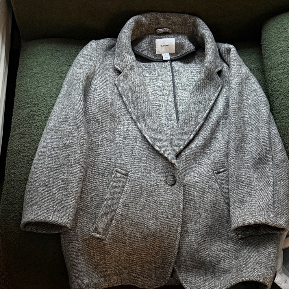 Old Navy Women's Gray Blazer oversized fit